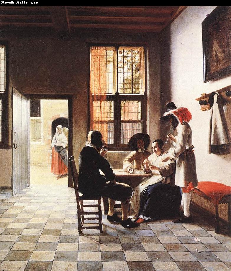 HOOCH, Pieter de Cardplayers in a Sunlit Room sg
